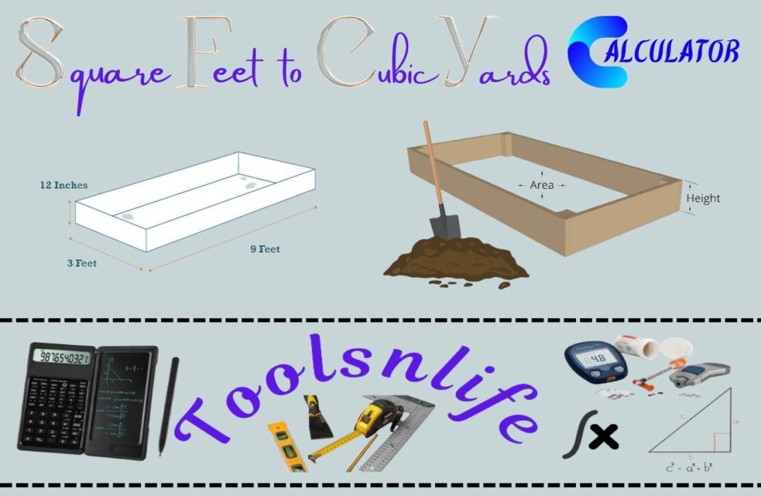 Square Feet to Cubic Yards Calculator
