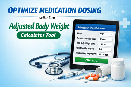 Optimize Medication Dosing with Our Adjusted Body Weight Calculator Tool